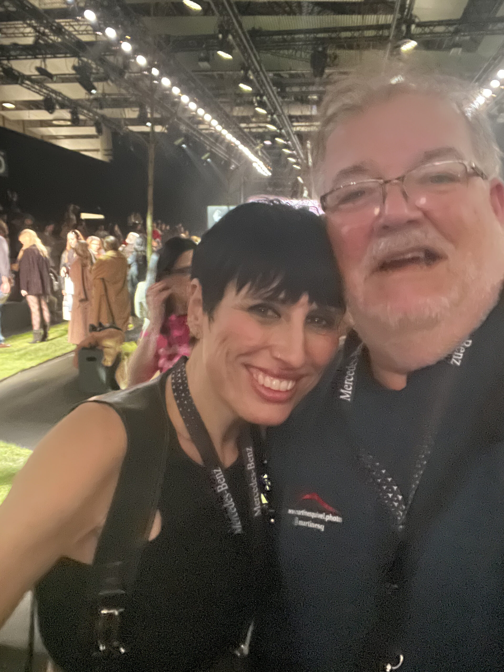 María Novo trabajando en MBFWMadrid