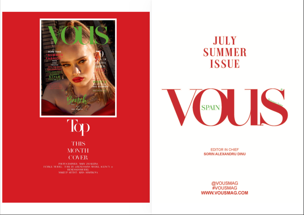 Publicación en VOUS Magazine con colección de Farobag,