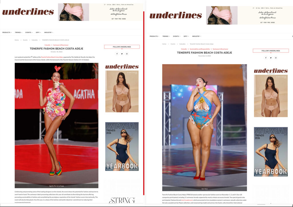 Underlines magazin 2022 y 2023. Por Lupe Castro